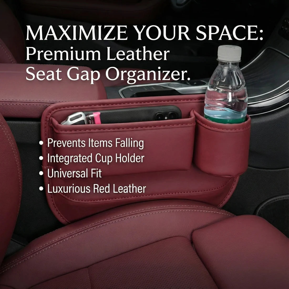 GRAVIQ™ Seat Gap Cup Holder & Organizer